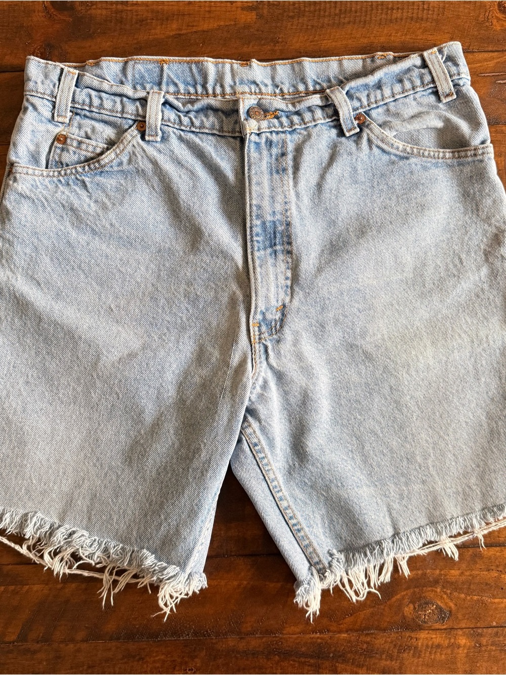Vintage 90s Levi’s 550 Orange Tab Cutoff Jean Shorts, Men’s Size 36